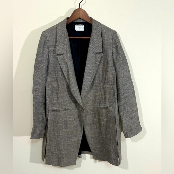 Gary Graham Wool Herringbone Blazer Jacket | Size 6 - Picture 1 of 5